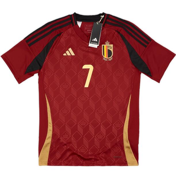 (image for) De Bruyne #7 Belgium Home Jersey EURO 2024